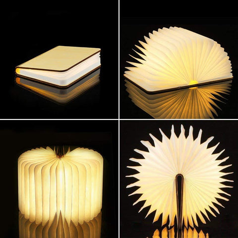 SearchFindOrder Enchant Fold 3D LED Rechargeable Book Lamp