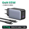 SearchFindOrder EU Plug Add Cable / CHINA 65W Travel Adapter