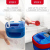 SearchFindOrder Flat Mop System Separation of Clean & Dirty Water
