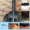 SearchFindOrder Flexible Long Handle Rotary Chimney Brush Rod Kit for Fireplace Inner Wall, Roof, Dryer Pipe Cleaning