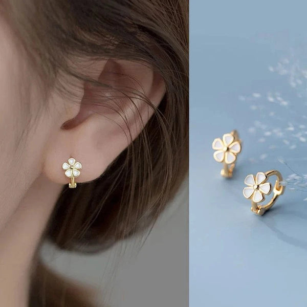 SearchFindOrder Flower Hoop Earings