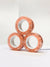 SearchFindOrder Fluorescent Orange 3pc Anxiety Relieving Colorful Magnetic Finger Rings