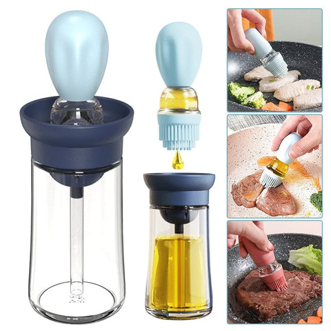 SearchFindOrder Food-Grade BBQ Seasoning Oil Dispenser with Silicone Brush