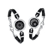 SearchFindOrder Full Black Eterna TouchConnected Distance Bracelets for Couples