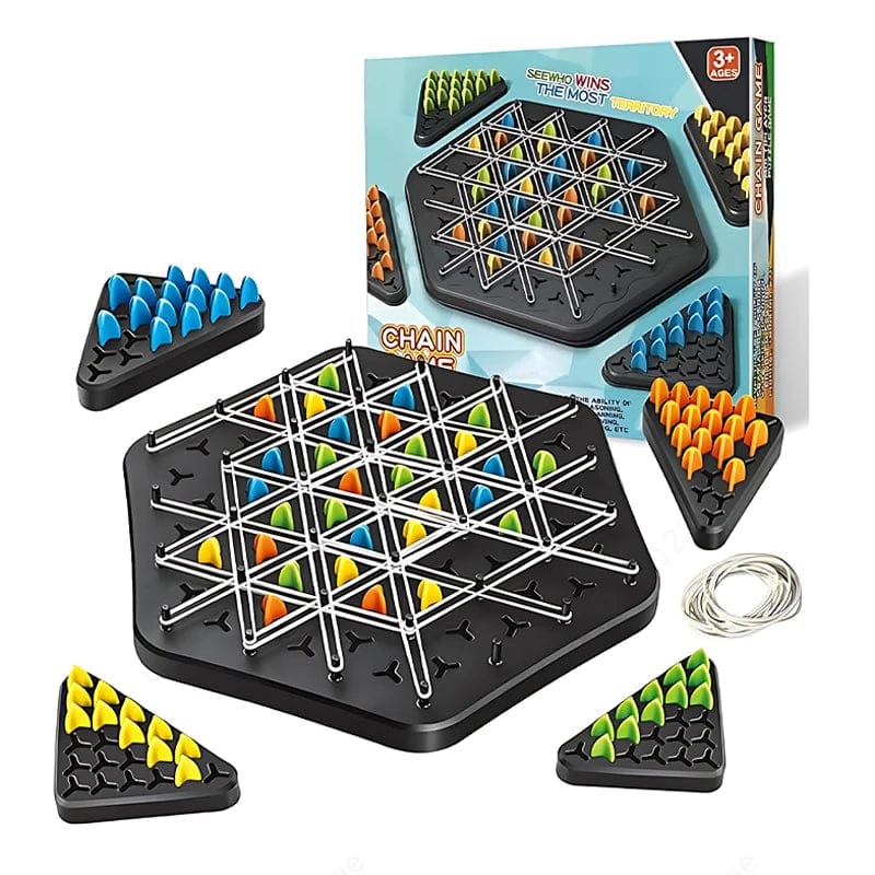 Rubber Band Geometry Chain Chess - Demente Games | Cuotas sin interés Rubber Band Geometry Chain Chess - Demente Games | Cuotas sin interés