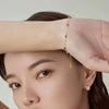SearchFindOrder Gold Green Zircon Bracelet