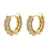 SearchFindOrder Gold Round Earrings