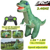 SearchFindOrder green Roar RC Dino Explorer 2.4G Electric Walking Adventure with Inflatable Tyrannosaurus Rex