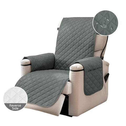 SearchFindOrder Grey Non-Slip Waterproof Chair Cover