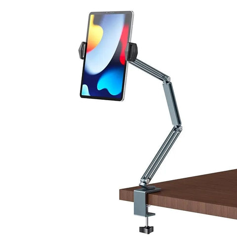 SearchFindOrder Grey Versatile Alloy Tablet Stand for Desks