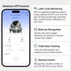 SearchFindOrder Grey with 1 dryer and App Smart Cat Litter Box with Dryer and App
