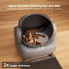 SearchFindOrder Grey with 1 dryer and App Smart Cat Litter Box with Dryer and App