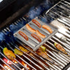 SearchFindOrder Grill Master Sizzler Stainless Steel Hot Dog Roller with Extended Wood Handle