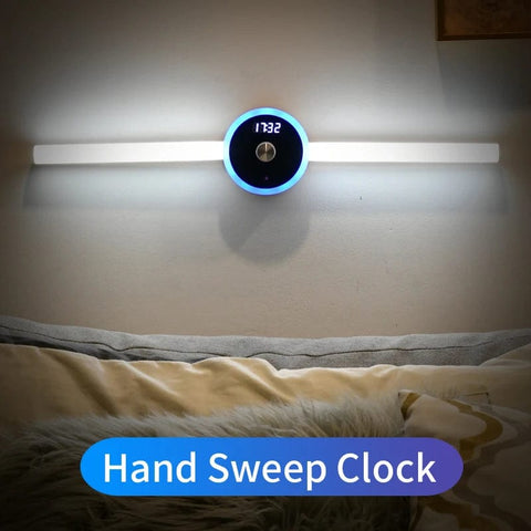 SearchFindOrder Hand sweep clock Intelligent Kitchen Cabinet Lights with Smart Timing Sensor