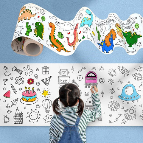 SearchFindOrder Kids' DIY Painting Color Filling Paper