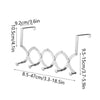 SearchFindOrder large 5 hooks / CHINA Retractable Stainless Steel Door Hook Rack Organizer for Coats, Hats, with Key Holder Storage