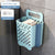SearchFindOrder Light Blue L 1 Collapsible Hanging Laundry Basket with Handle Storage Organization Dirty Clothes Basket