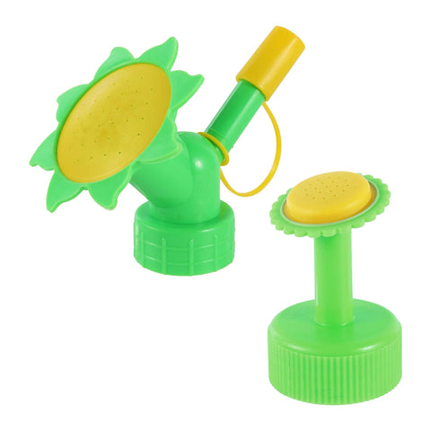 SearchFindOrder Light Green and Light Green Bottle Cap Sprinkle Ease Dual-Head Watering System Portable, Precise, and Convenient
