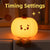 SearchFindOrder Magical Pumpkin Glow Rechargeable LED Night Companion for Kids and Festive Ambiance