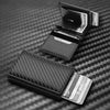SearchFindOrder Men's and Women's Carbon Fiber RFID Wallets - Slim Trifold Design