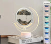 SearchFindOrder Moon-Black 3D Sandscape Table Lamp
