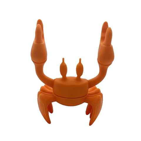 SearchFindOrder Orange Creative Silicone Crab Utensil Holder