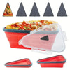 SearchFindOrder Orange Foldable Pizza Sandwich Box