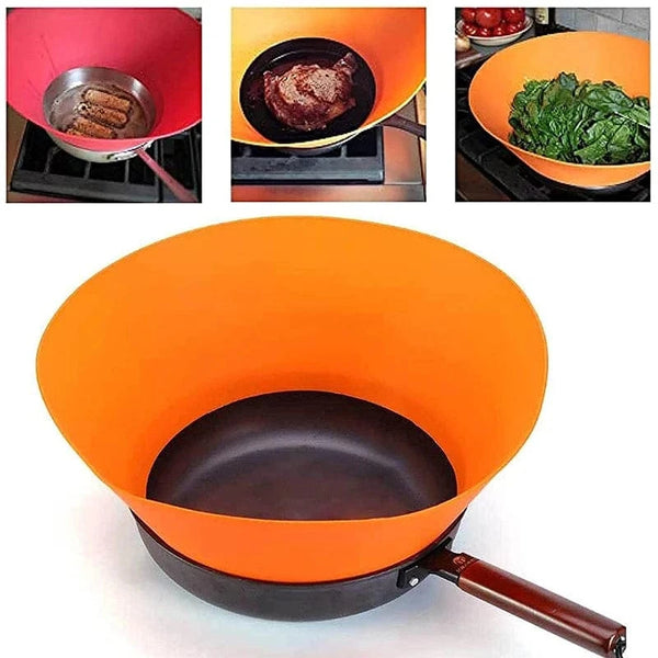 SearchFindOrder Orange Silicone Splash Pot Lid
