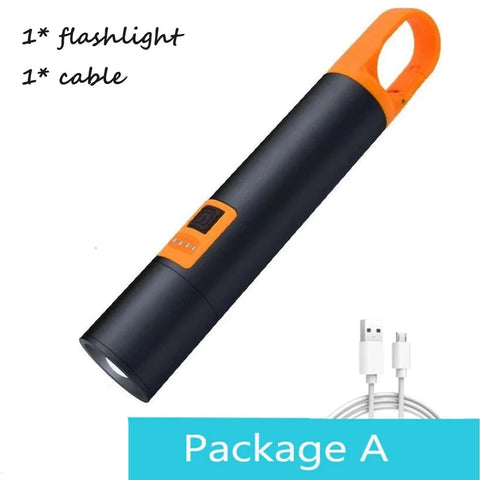 SearchFindOrder Package A / ZOOM / 18650 battery Multifunctional LED Rechargeable Tactical Flashlight