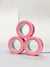 SearchFindOrder Pink 3pc Anxiety Relieving Colorful Magnetic Finger Rings