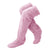 SearchFindOrder Pink 55cm / One Size Fuzzy High Over Knee Socks
