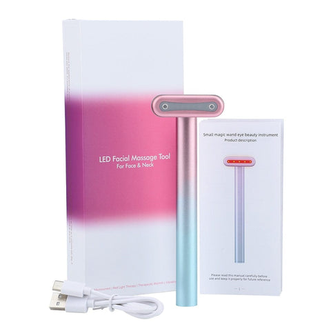 SearchFindOrder Pink / China 4-in-1 Skincare Red Light Therapy, EMS Microcurrent, Anti-Aging, Skin Tightening Tool