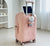 SearchFindOrder Pink Luggage / 20" Ultimate Stylish Lightweight Travel Suitcase with Charging Port and Cup Holder