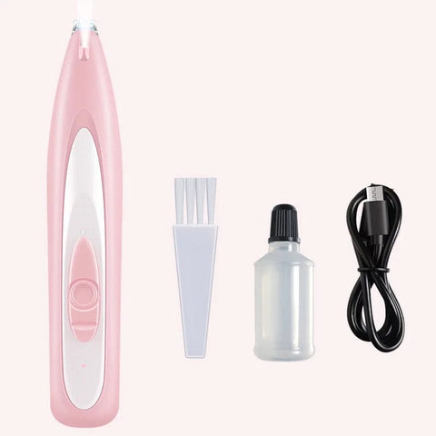 SearchFindOrder Pink Pet Electric Groomer Trimmer with LED Light