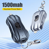 SearchFindOrder Portable 1500mAh Compact Power Bank Keychain Charger for iPhone & Samsung