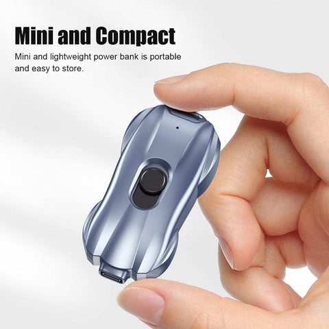 SearchFindOrder Portable 1500mAh Compact Power Bank Keychain Charger for iPhone & Samsung