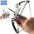 SearchFindOrder Precision Mini Steel Pulley Bow Compact Archery Set for Indoor and Outdoor Fun