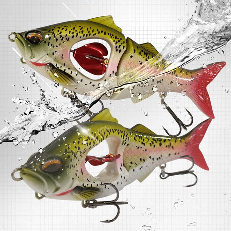 Propeller Glider Slow-Sinking Fishing Lures for Bass Trout