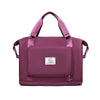 SearchFindOrder Purplish Red Large Capacity Folding Waterproof Travel Shoulder Bag