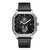 SearchFindOrder QT2474 Exquisite Luxury Men's Sports Quartz Watch, Waterproof, Leather Strap, Chronograph, Luminous, Square Skeleton Dial