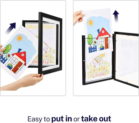 SearchFindOrder Rearrangeable Magnetic Kids' Art Display Frame for Drawings, Paintings, Photos, and Pictures