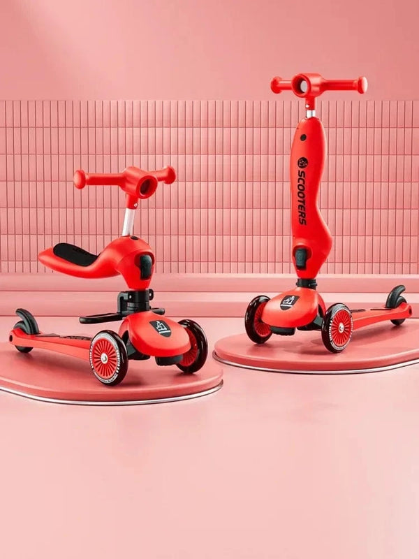 SearchFindOrder Red 3 Wheel Scooter With Seat