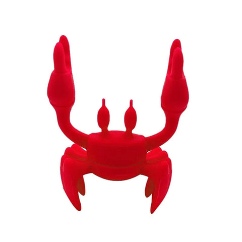 SearchFindOrder Red Creative Silicone Crab Utensil Holder