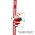 SearchFindOrder Red Ladder Festive Melody Santa Claus Ascender Electric Christmas Ornament for Tree Decore & 2024 New Year Cheer