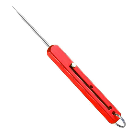 SearchFindOrder Red Titan Pick Portable Titanium EDC Retractable Toothpick