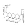 SearchFindOrder Retractable Stainless Steel Door Hook Rack Organizer for Coats, Hats, with Key Holder Storage