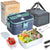 SearchFindOrder royal blue / us Stainless Steel Lunch Box with Electric Heating