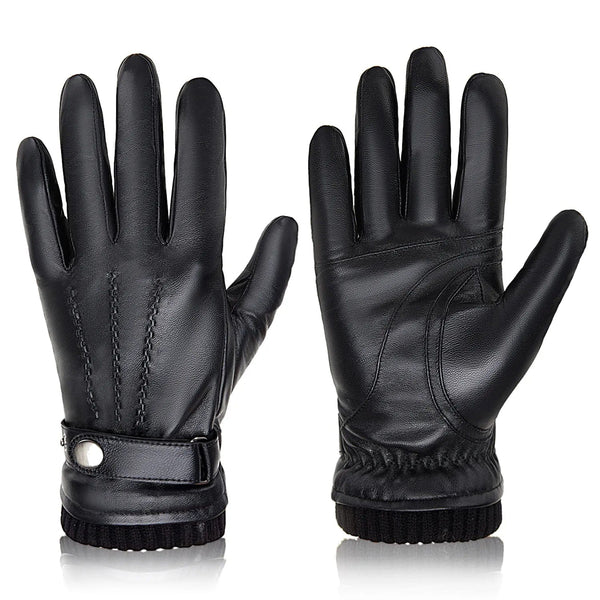 SearchFindOrder S169-1B / S Velvet Touch Winter Charm Leather Gloves Luxe Edition