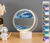 SearchFindOrder Semi-circular-Blue 3D Sandscape Table Lamp