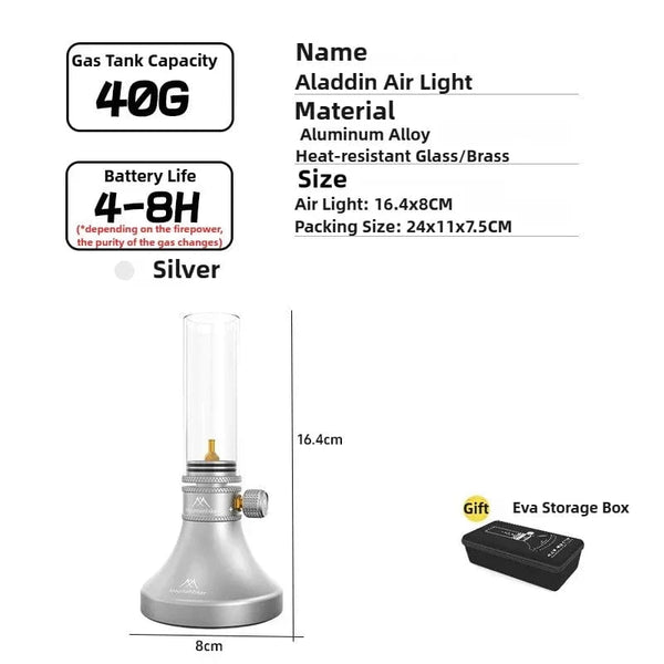 SearchFindOrder Silver Atmosphere Retro Style Classic Flame Lamp